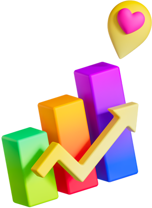 3D Smooth Gradient Chart