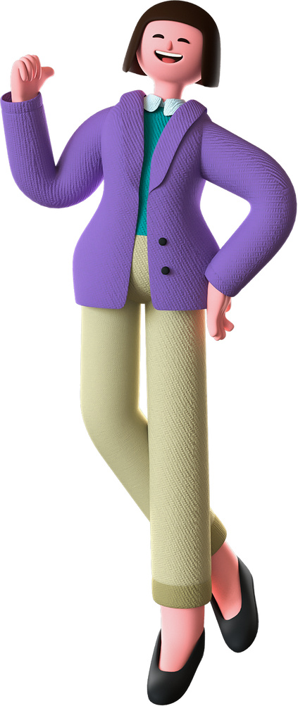 Simple Friend 3D Female Teacher Without Object 02
